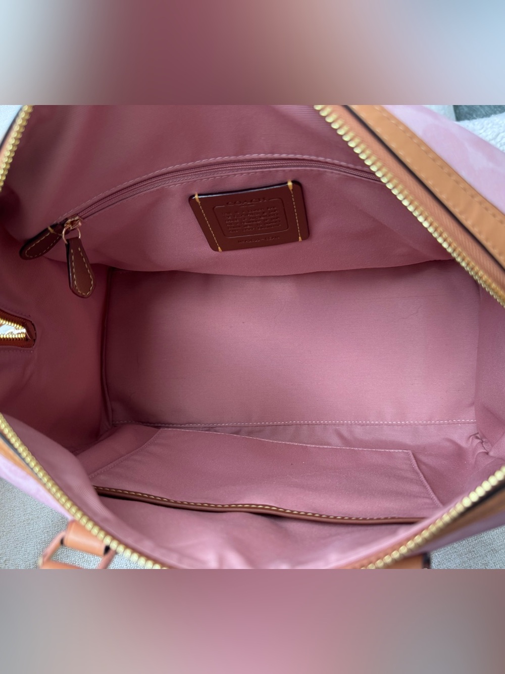 Coach Powder Pink Large Rowan - Picture 4 of 6